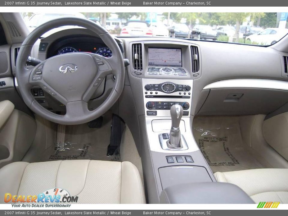 2007 Infiniti G 35 Journey Sedan Lakeshore Slate Metallic / Wheat Beige Photo #3