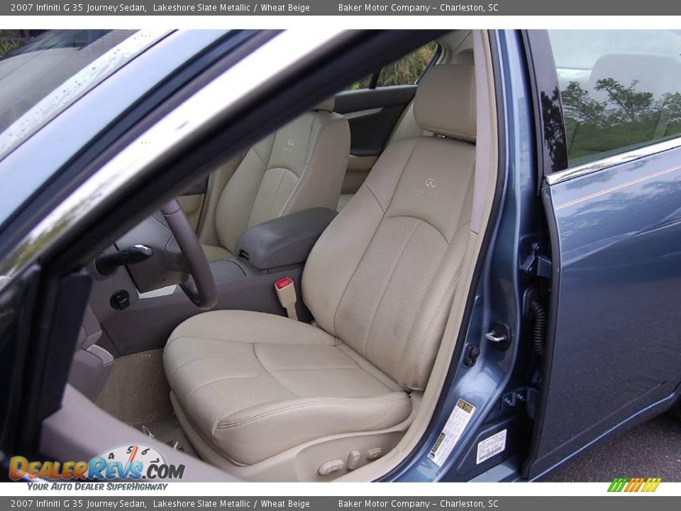 2007 Infiniti G 35 Journey Sedan Lakeshore Slate Metallic / Wheat Beige Photo #6