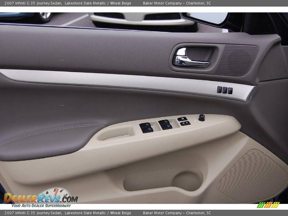 2007 Infiniti G 35 Journey Sedan Lakeshore Slate Metallic / Wheat Beige Photo #7