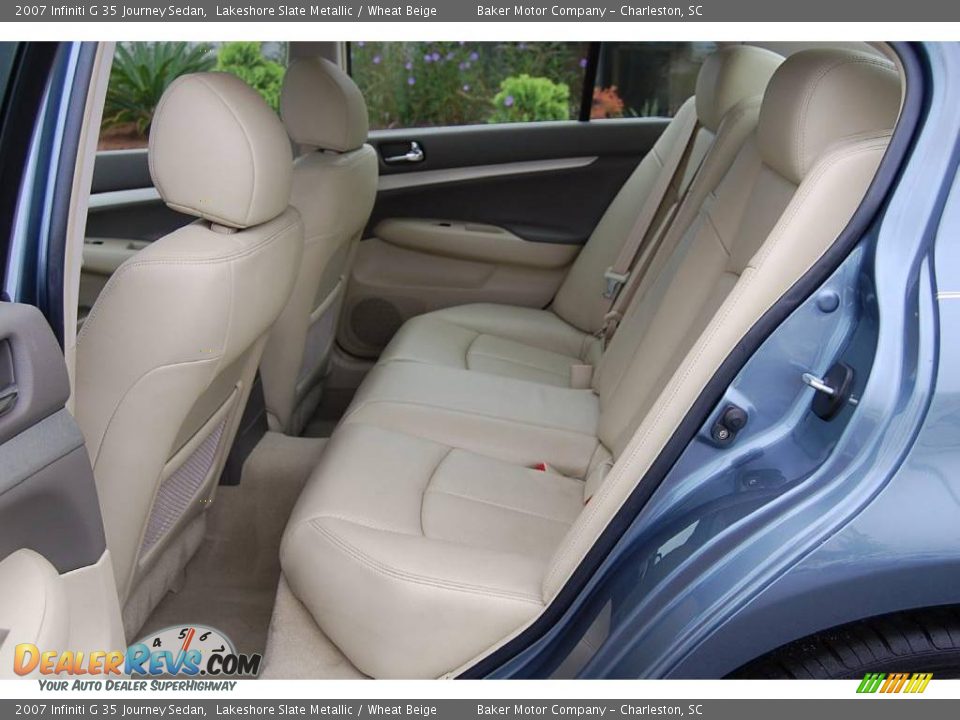 2007 Infiniti G 35 Journey Sedan Lakeshore Slate Metallic / Wheat Beige Photo #8