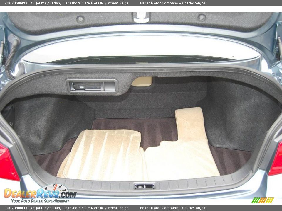 2007 Infiniti G 35 Journey Sedan Lakeshore Slate Metallic / Wheat Beige Photo #9