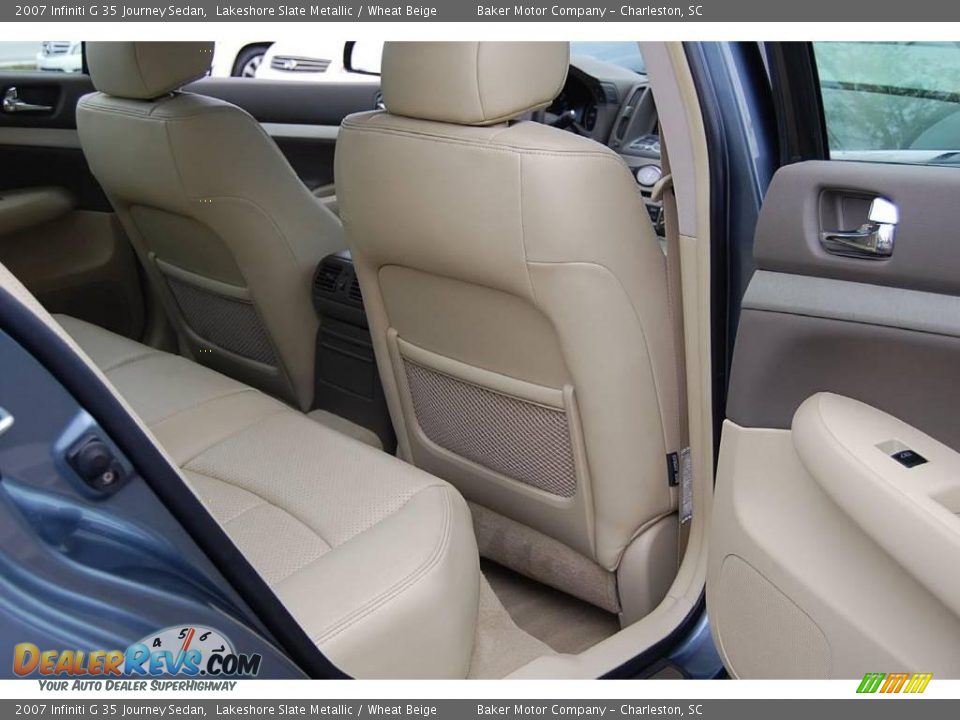 2007 Infiniti G 35 Journey Sedan Lakeshore Slate Metallic / Wheat Beige Photo #10