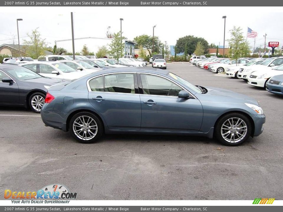 2007 Infiniti G 35 Journey Sedan Lakeshore Slate Metallic / Wheat Beige Photo #15