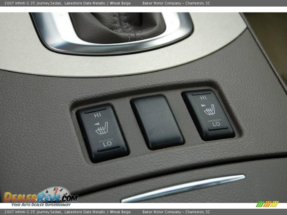 2007 Infiniti G 35 Journey Sedan Lakeshore Slate Metallic / Wheat Beige Photo #24