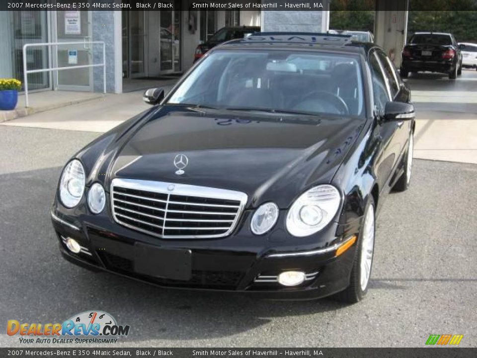 2007 Mercedes-Benz E 350 4Matic Sedan Black / Black Photo #1