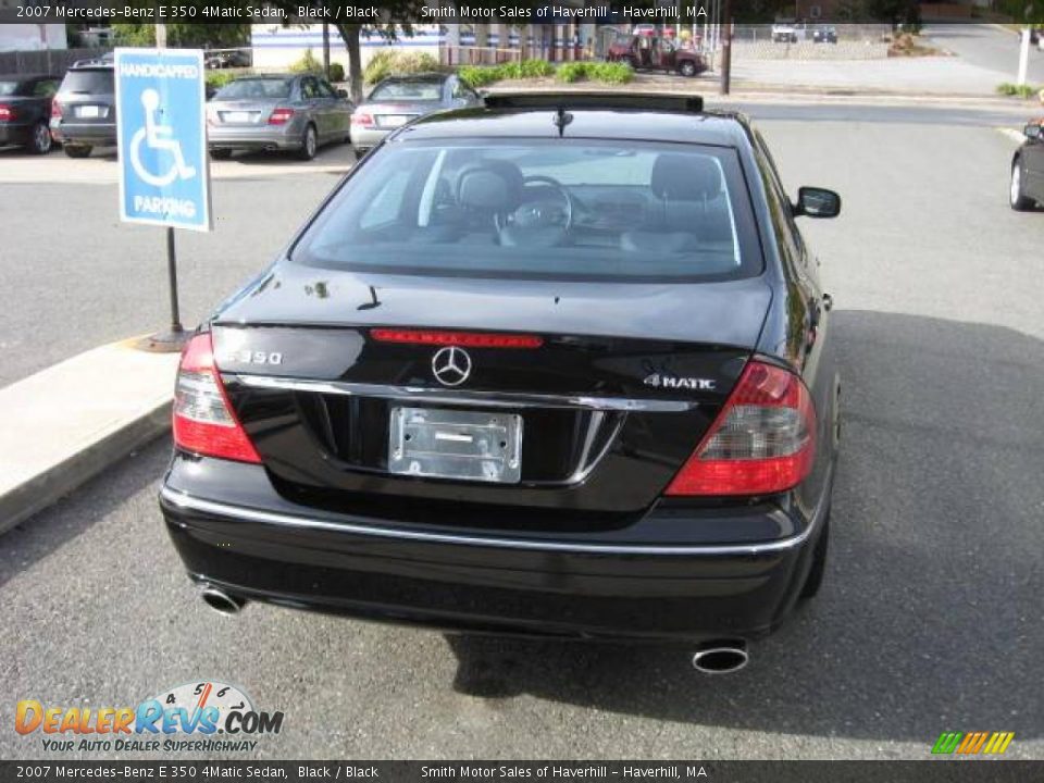 2007 Mercedes-Benz E 350 4Matic Sedan Black / Black Photo #2