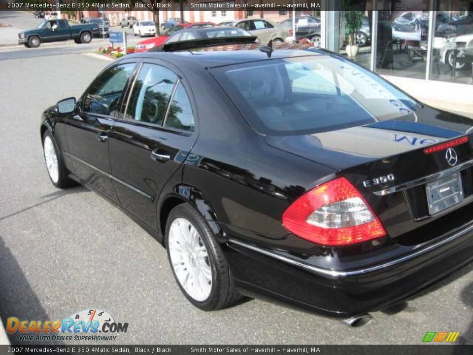 2007 Mercedes-Benz E 350 4Matic Sedan Black / Black Photo #3
