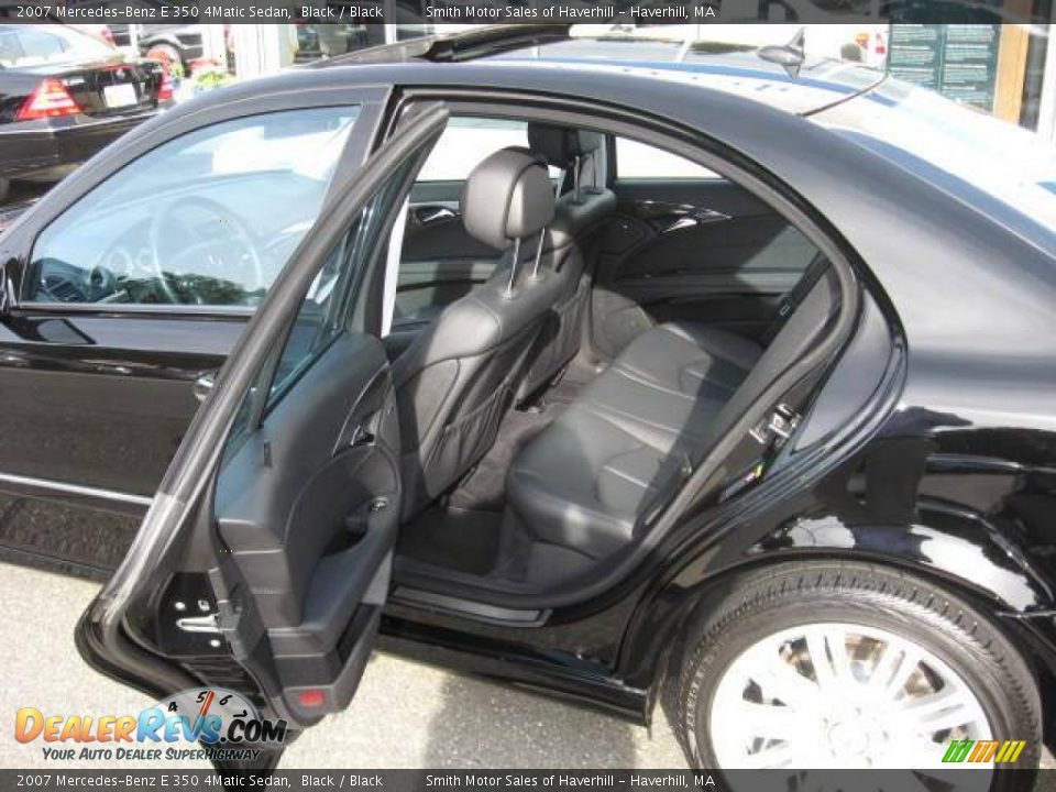 2007 Mercedes-Benz E 350 4Matic Sedan Black / Black Photo #4