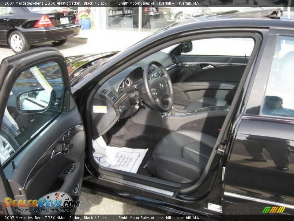 2007 Mercedes-Benz E 350 4Matic Sedan Black / Black Photo #5