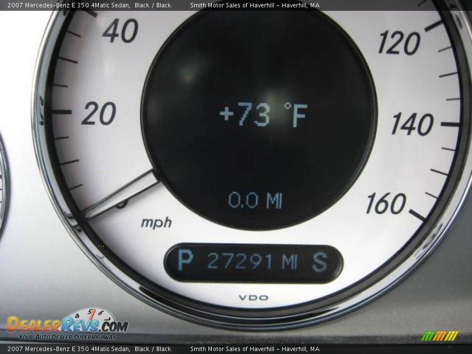 2007 Mercedes-Benz E 350 4Matic Sedan Black / Black Photo #6