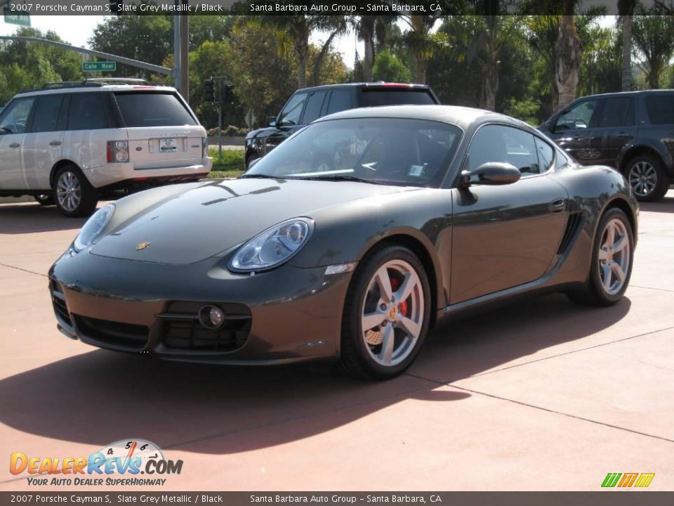 2007 Porsche Cayman S Slate Grey Metallic / Black Photo #1