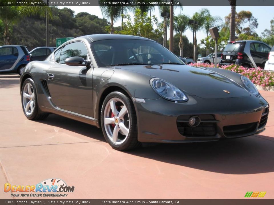 2007 Porsche Cayman S Slate Grey Metallic / Black Photo #3