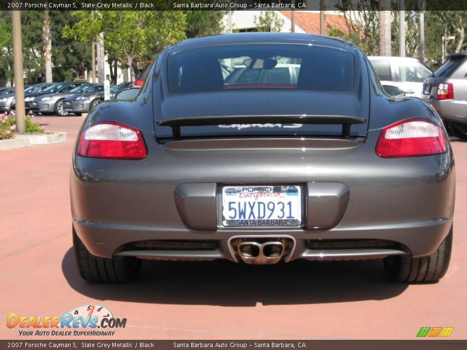 2007 Porsche Cayman S Slate Grey Metallic / Black Photo #5