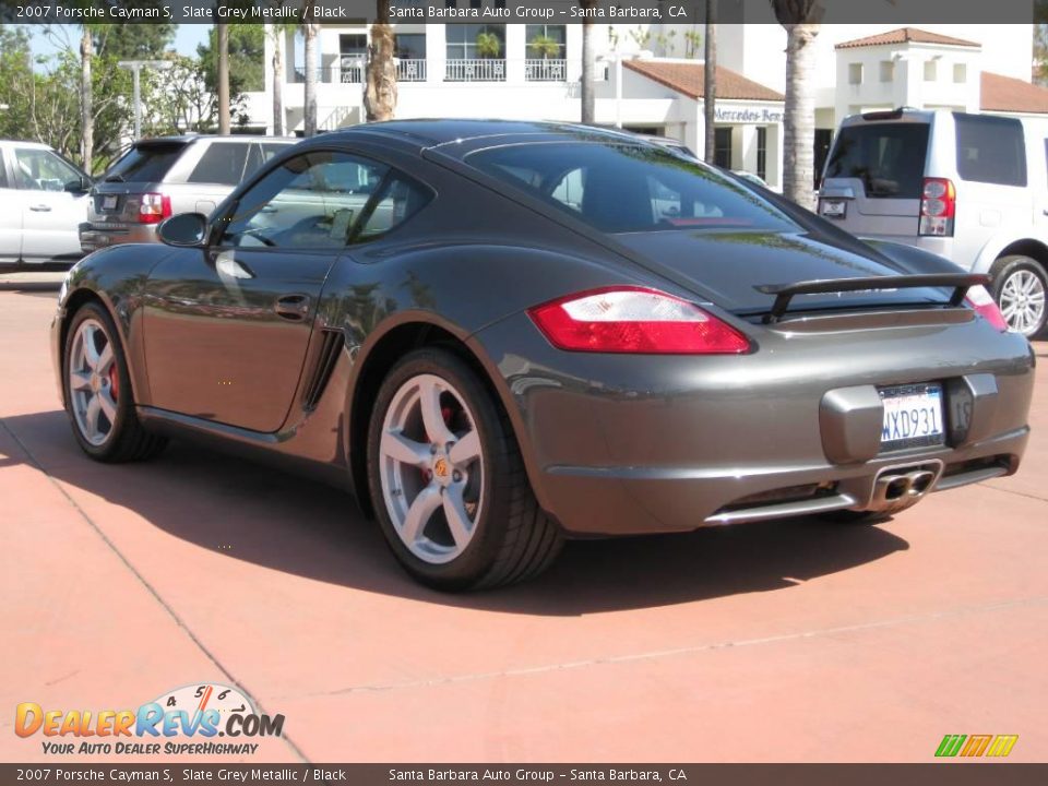 2007 Porsche Cayman S Slate Grey Metallic / Black Photo #6