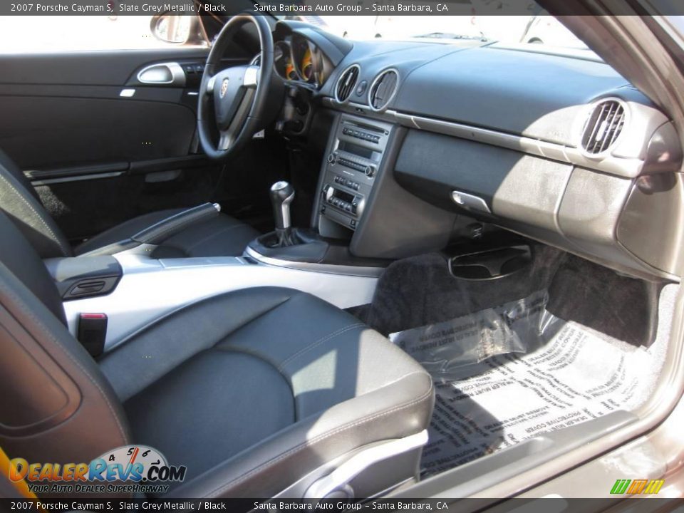 2007 Porsche Cayman S Slate Grey Metallic / Black Photo #13