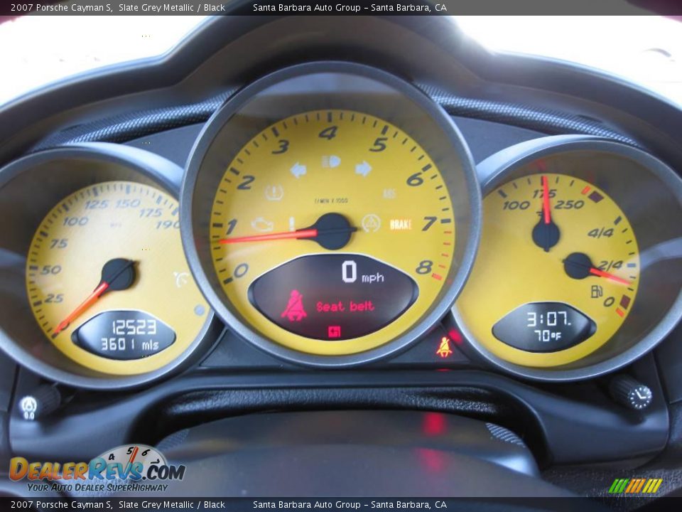 2007 Porsche Cayman S Slate Grey Metallic / Black Photo #16