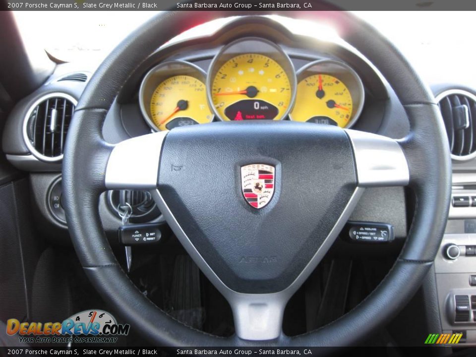 2007 Porsche Cayman S Slate Grey Metallic / Black Photo #17