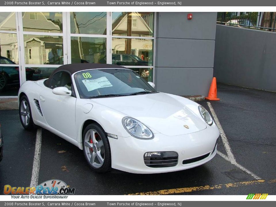 2008 Porsche Boxster S Carrara White / Cocoa Brown Photo #1