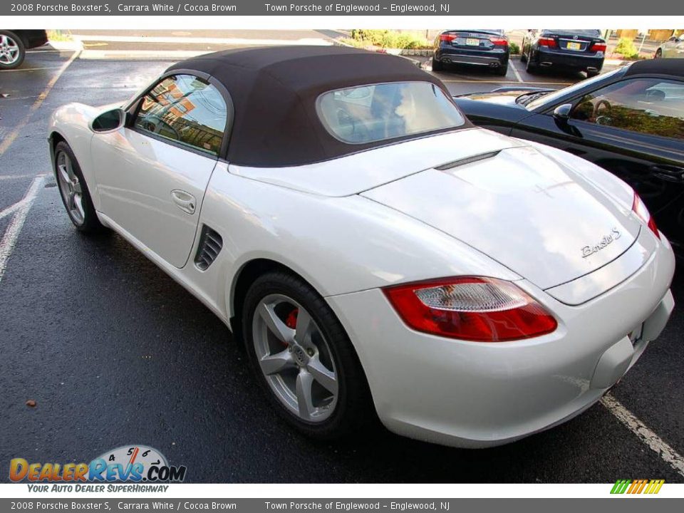 2008 Porsche Boxster S Carrara White / Cocoa Brown Photo #6