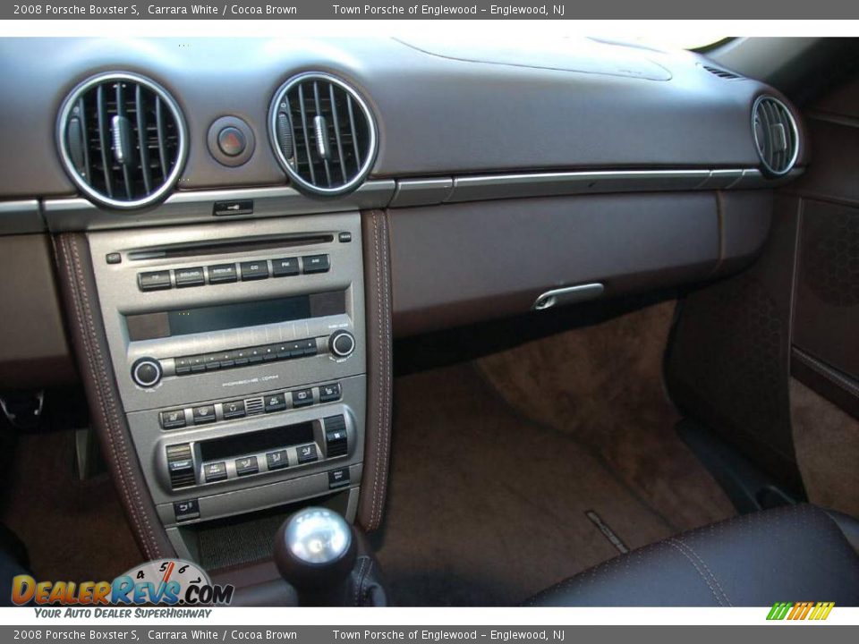 2008 Porsche Boxster S Carrara White / Cocoa Brown Photo #13
