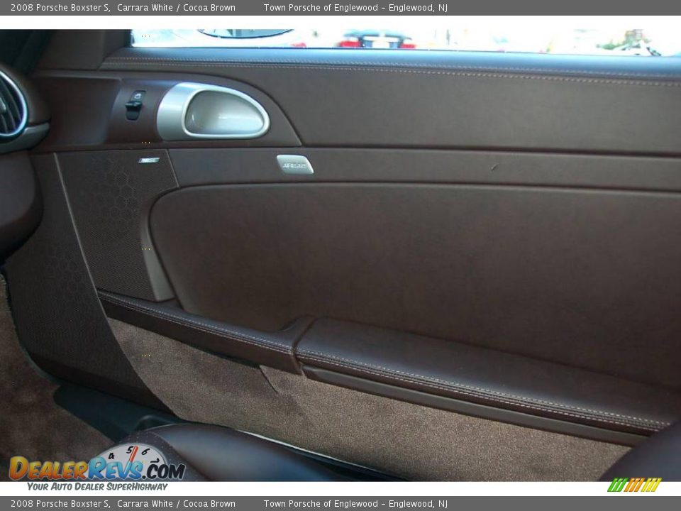 2008 Porsche Boxster S Carrara White / Cocoa Brown Photo #14