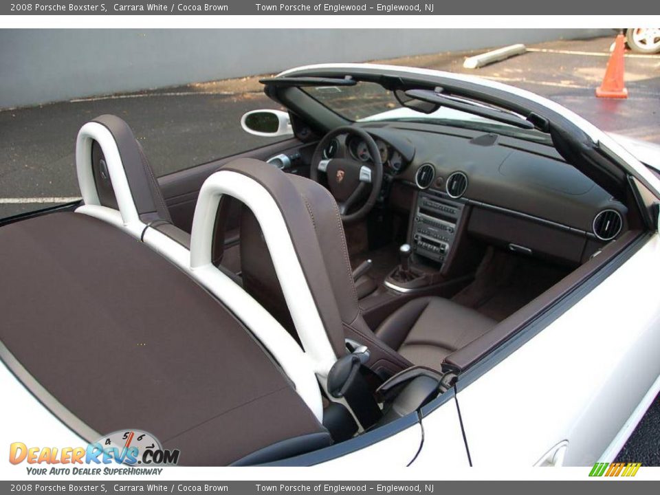 2008 Porsche Boxster S Carrara White / Cocoa Brown Photo #15