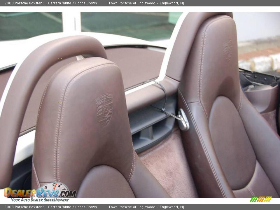 2008 Porsche Boxster S Carrara White / Cocoa Brown Photo #16