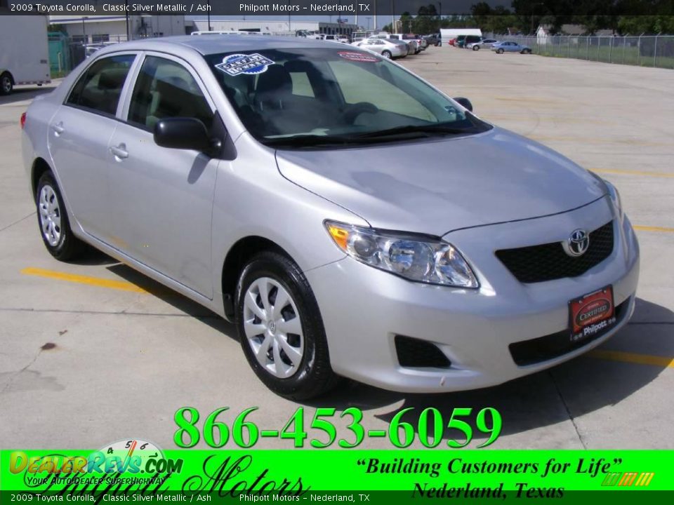 2009 Toyota Corolla Classic Silver Metallic / Ash Photo #1