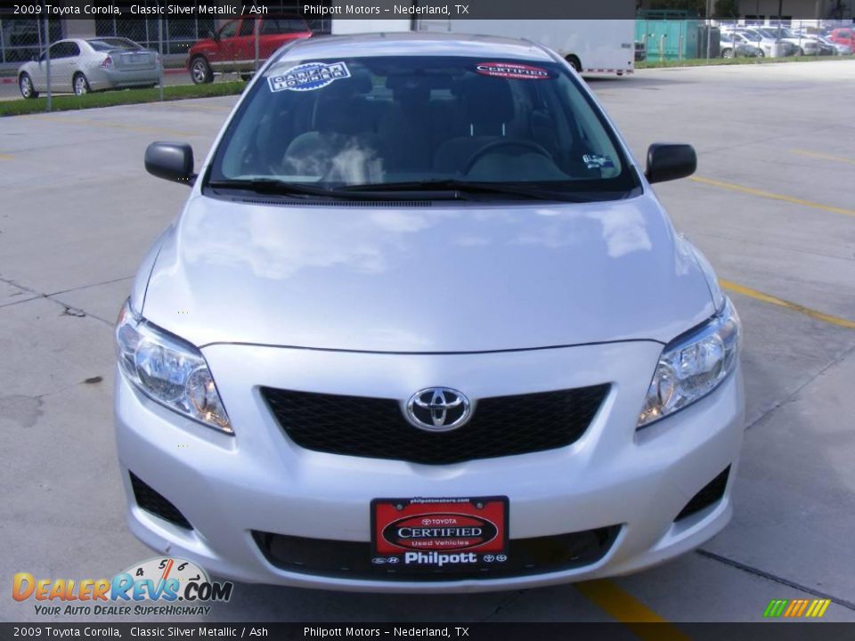 2009 Toyota Corolla Classic Silver Metallic / Ash Photo #8