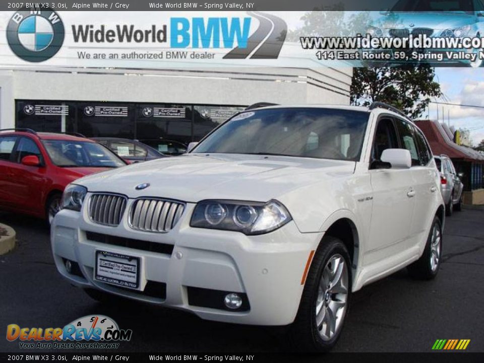 2007 BMW X3 3.0si Alpine White / Grey Photo #1