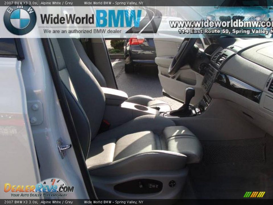 2007 BMW X3 3.0si Alpine White / Grey Photo #9