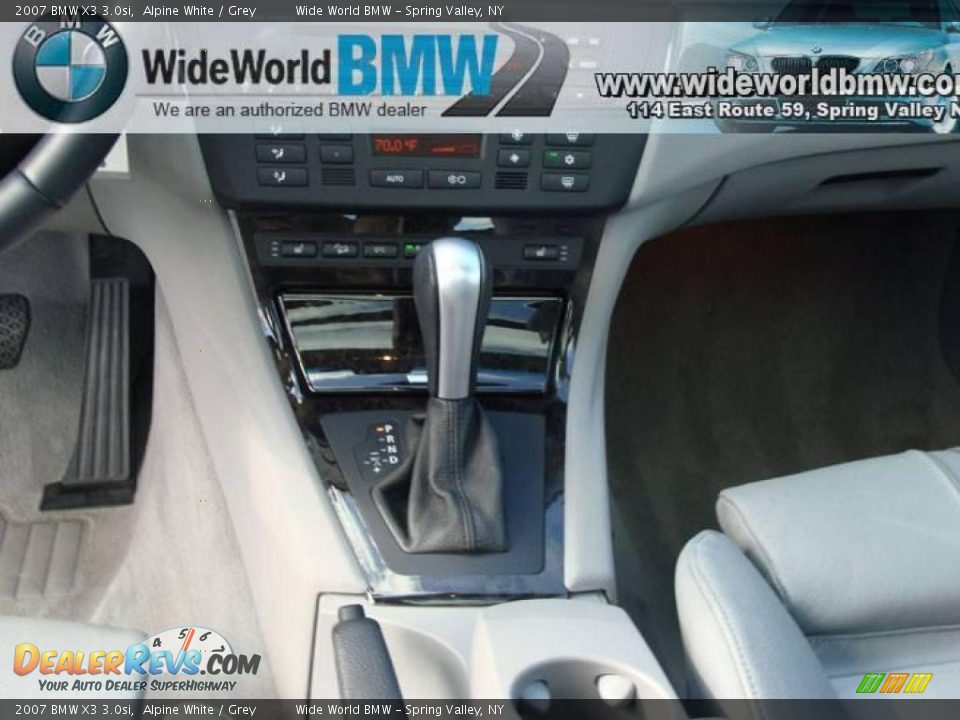 2007 BMW X3 3.0si Alpine White / Grey Photo #13
