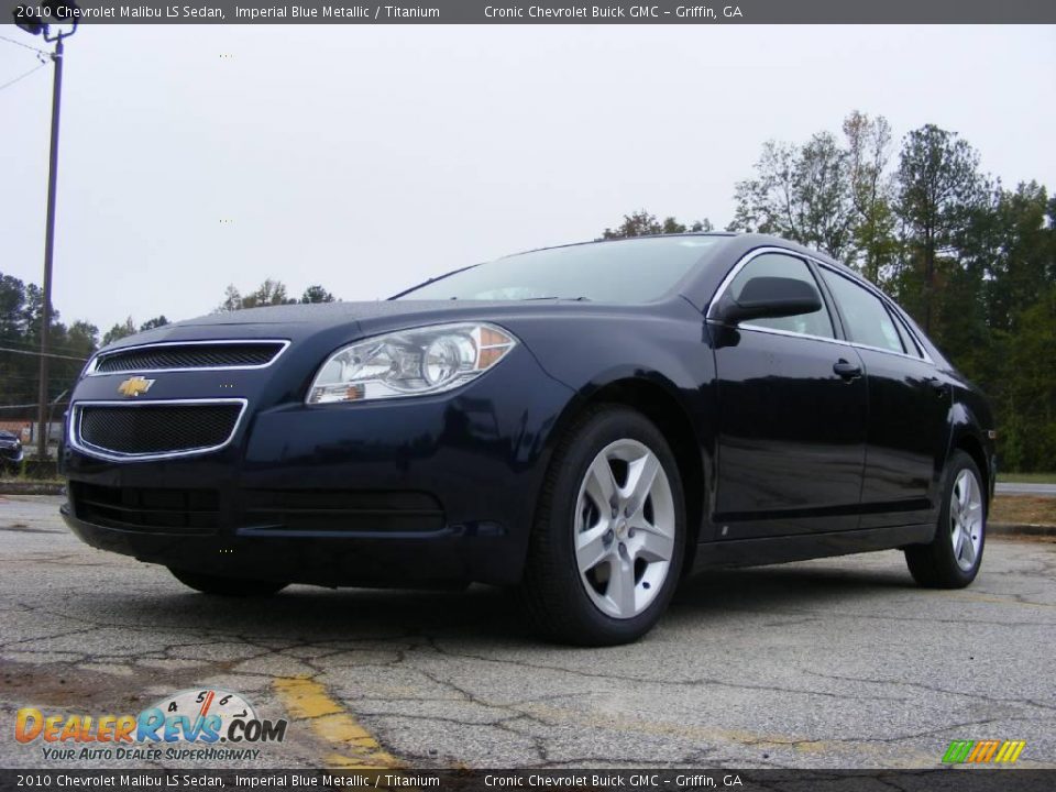 2010 Chevrolet Malibu LS Sedan Imperial Blue Metallic / Titanium Photo #2