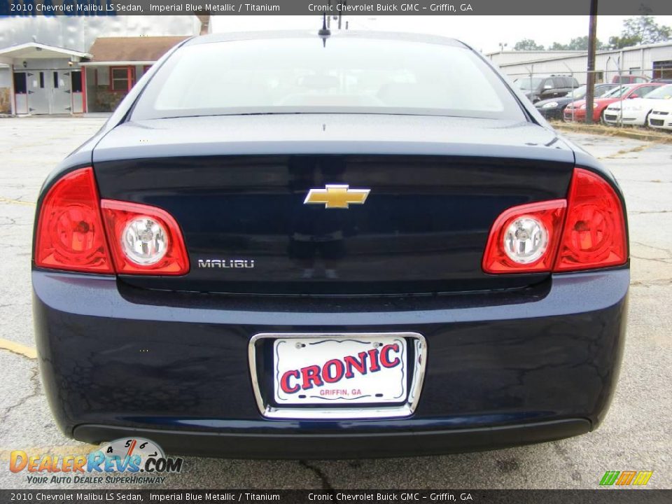 2010 Chevrolet Malibu LS Sedan Imperial Blue Metallic / Titanium Photo #7