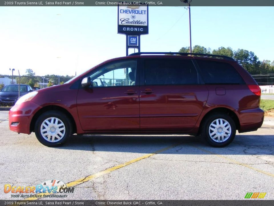 2009 Toyota Sienna LE Salsa Red Pearl / Stone Photo #1