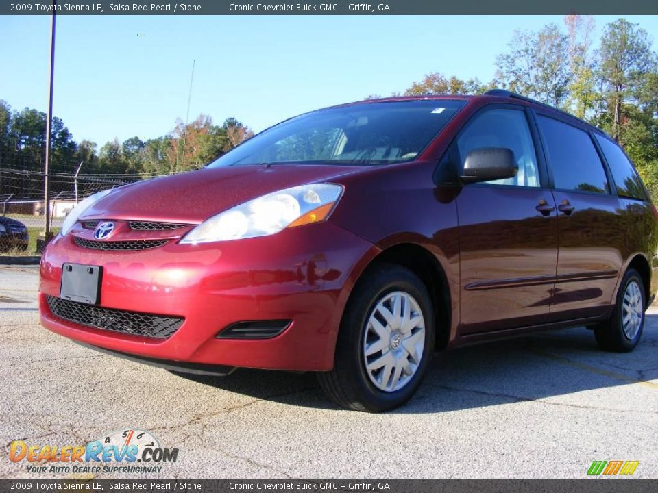 2009 Toyota Sienna LE Salsa Red Pearl / Stone Photo #2