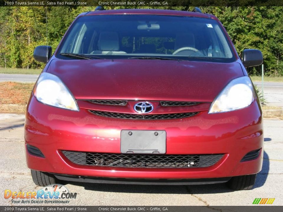 2009 Toyota Sienna LE Salsa Red Pearl / Stone Photo #3
