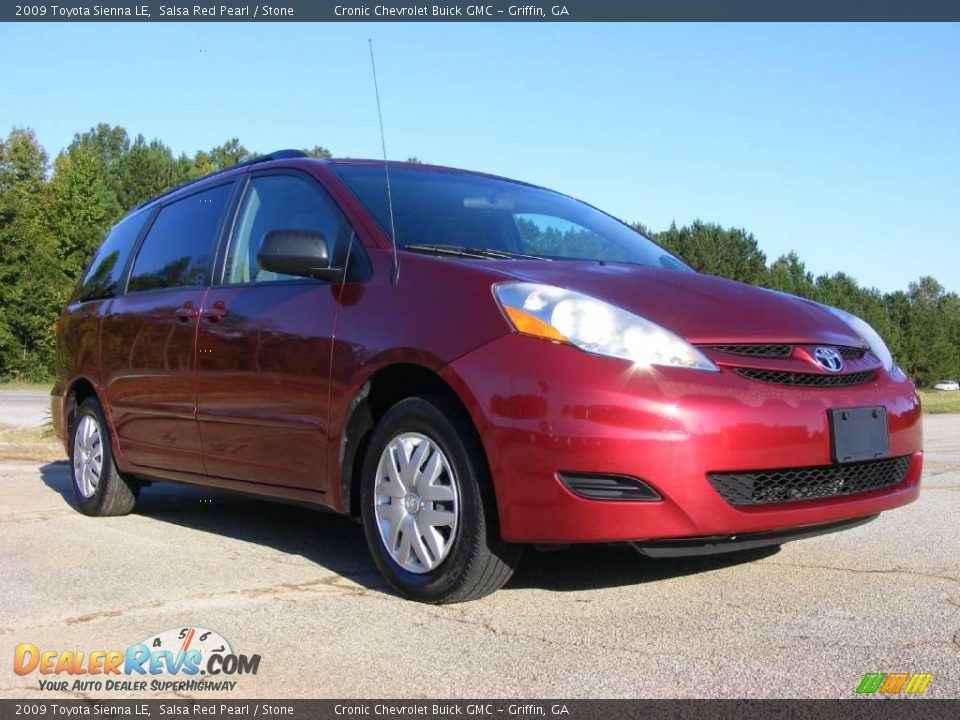 2009 Toyota Sienna LE Salsa Red Pearl / Stone Photo #4