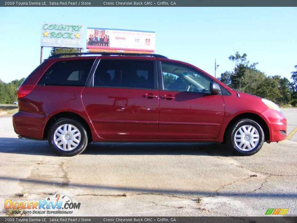 2009 Toyota Sienna LE Salsa Red Pearl / Stone Photo #5