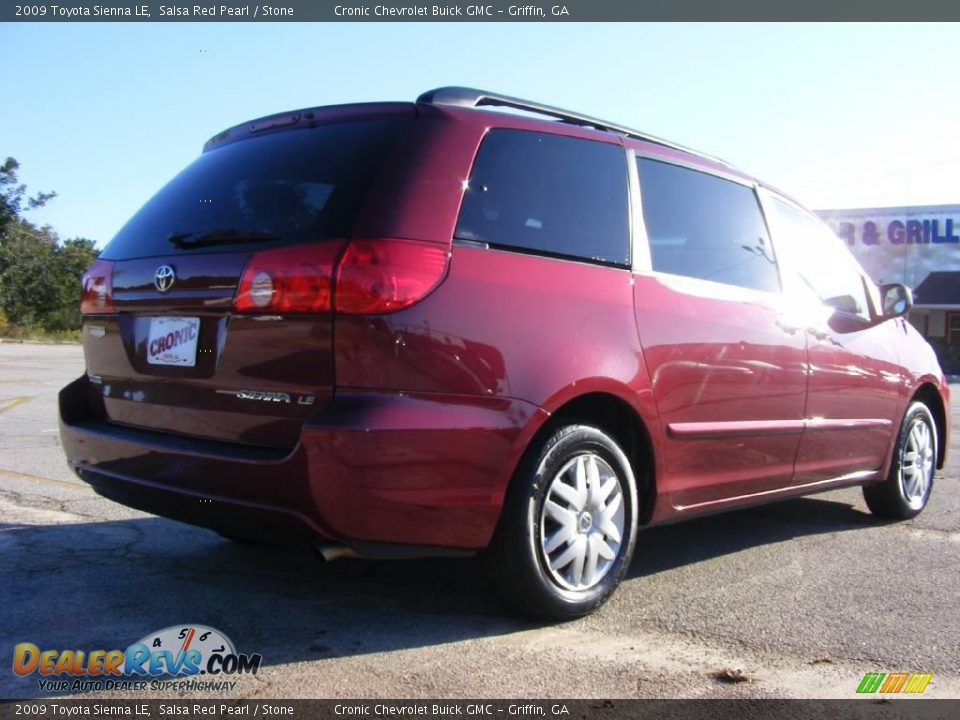 2009 Toyota Sienna LE Salsa Red Pearl / Stone Photo #6
