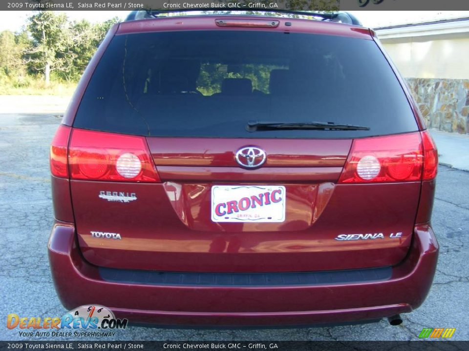 2009 Toyota Sienna LE Salsa Red Pearl / Stone Photo #7