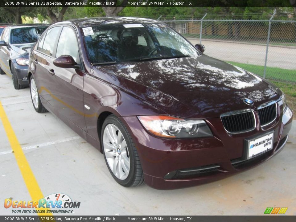 2008 BMW 3 Series 328i Sedan Barbera Red Metallic / Black Photo #3