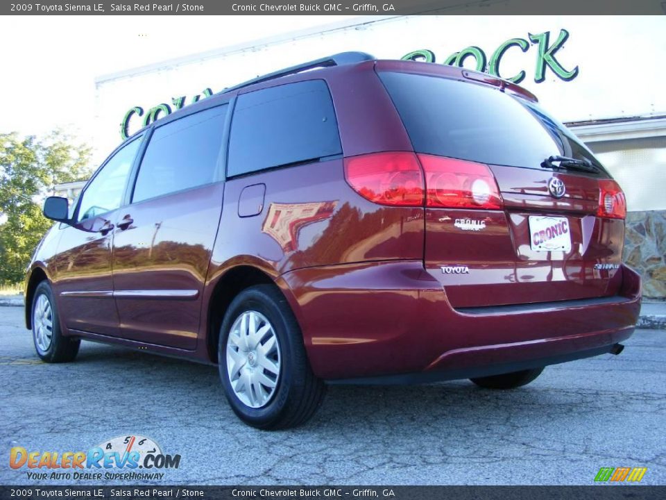 2009 Toyota Sienna LE Salsa Red Pearl / Stone Photo #8