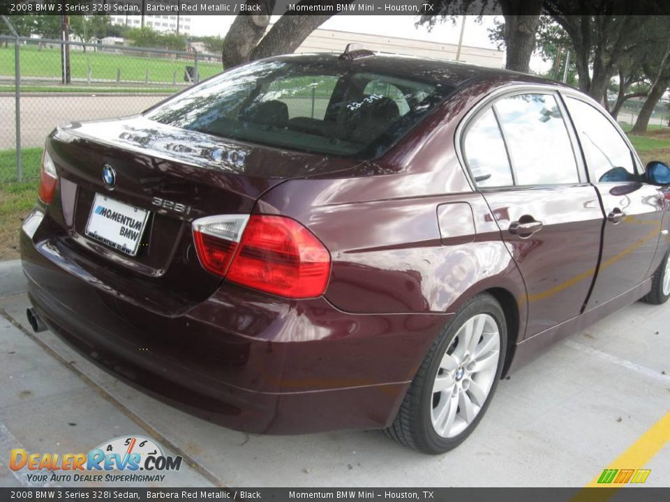2008 BMW 3 Series 328i Sedan Barbera Red Metallic / Black Photo #4