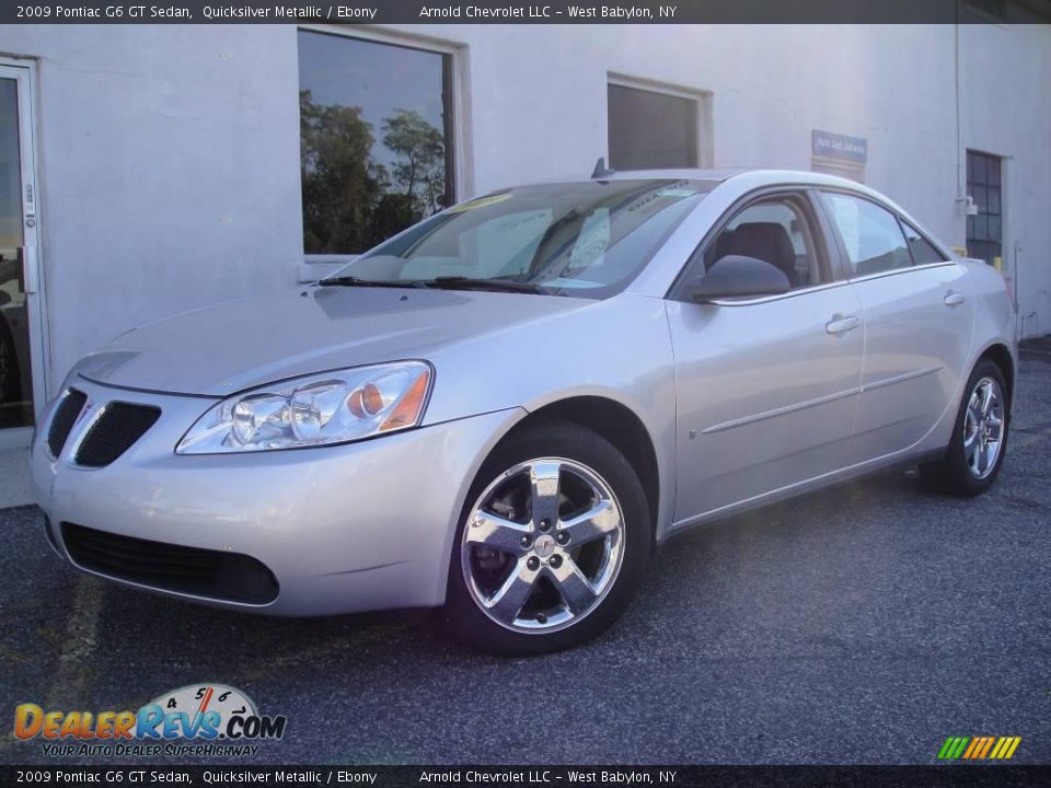 2009 Pontiac G6 GT Sedan Quicksilver Metallic / Ebony Photo #1