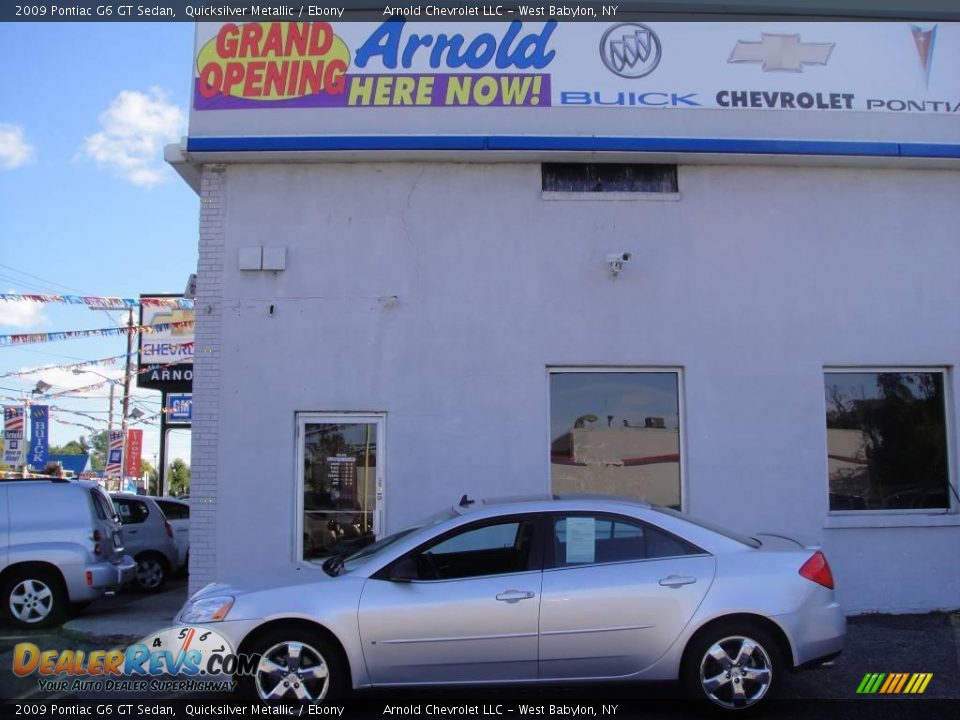 2009 Pontiac G6 GT Sedan Quicksilver Metallic / Ebony Photo #3