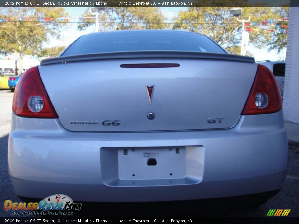 2009 Pontiac G6 GT Sedan Quicksilver Metallic / Ebony Photo #5