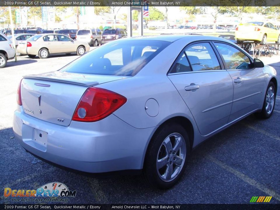 2009 Pontiac G6 GT Sedan Quicksilver Metallic / Ebony Photo #6