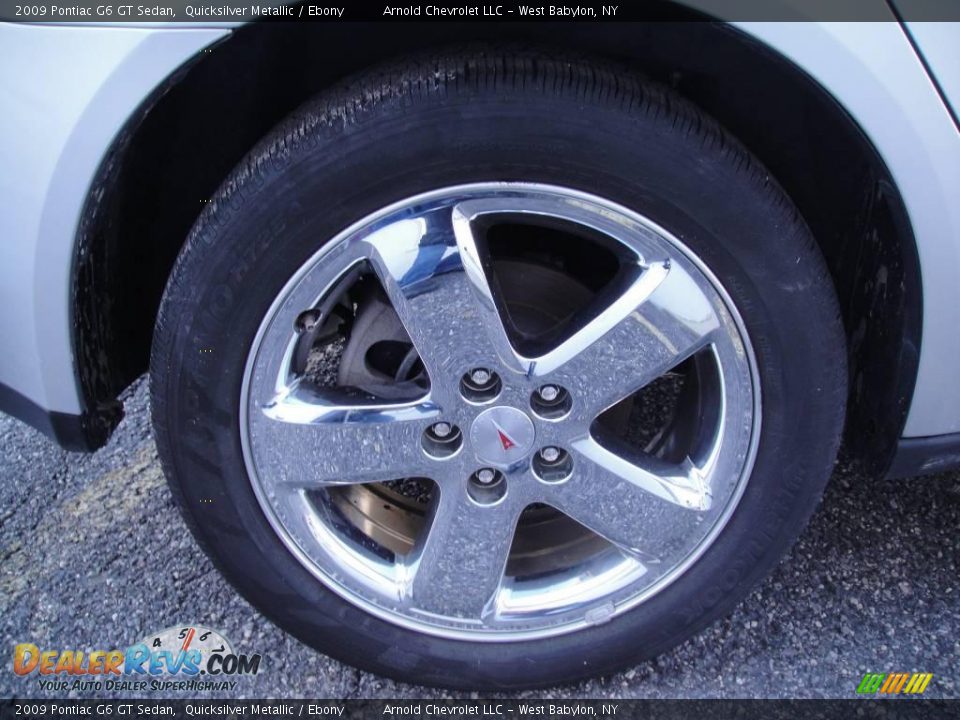 2009 Pontiac G6 GT Sedan Quicksilver Metallic / Ebony Photo #7