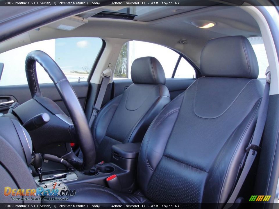 2009 Pontiac G6 GT Sedan Quicksilver Metallic / Ebony Photo #9